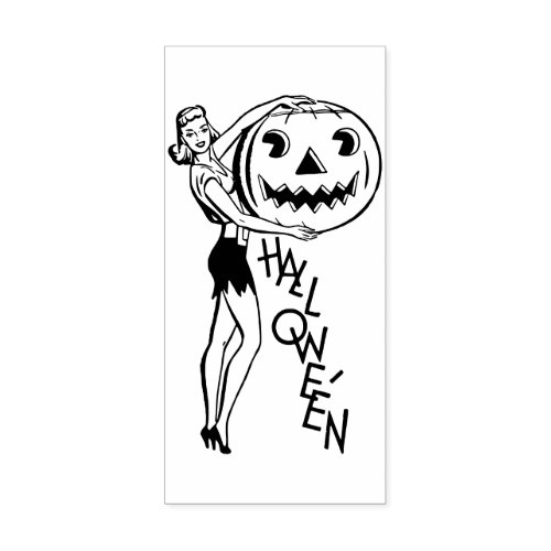 Cute Halloween Rubber Stamp