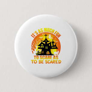 Cute Halloween Scared Decor Premium _1  Button
