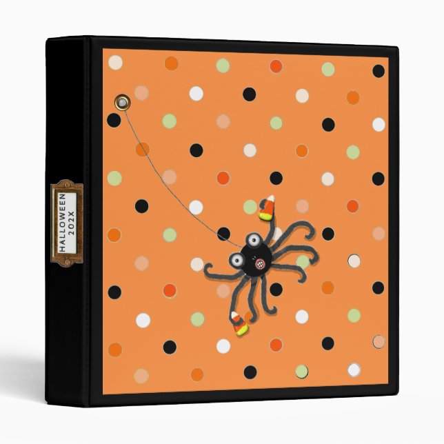 Cute Halloween scrapbook album 3 Ring Binder (Front/Spine)