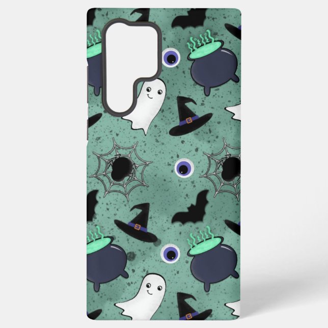 Cute Halloween Seamless Pattern Samsung Galaxy Case (Back)