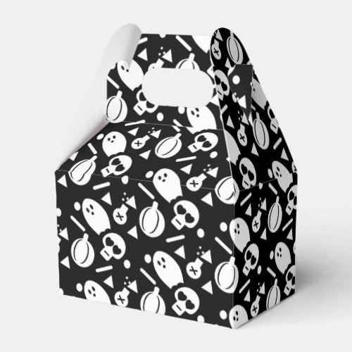 Cute Halloween Skull Confetti Pumpkin Sprinkles Favor Boxes