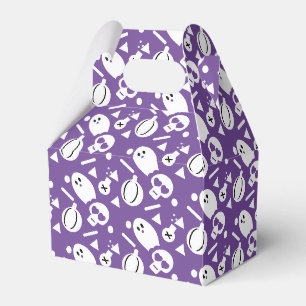 Cute Halloween Skull Confetti Pumpkin Sprinkles Favor Boxes