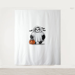 Cute Halloween Sloth T-Shirt Adorable and Spooky D Tapestry