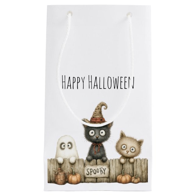 Cute Halloween Small Gift Bag (Front)
