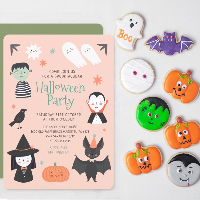 Cute Halloween Spooktacular Party Invitation (Creator Uploaded)