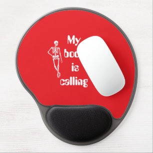 Cute Halloween Spooky Design Gel Mouse Pad