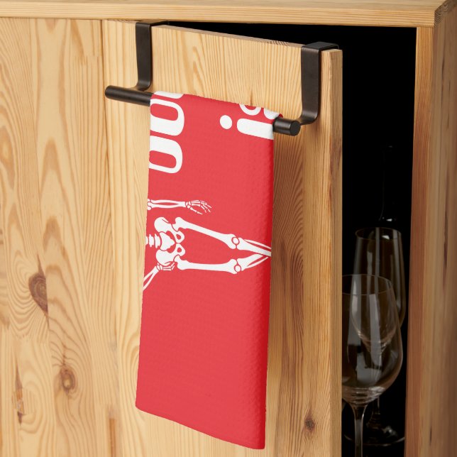 Cute Halloween Spooky Design Kitchen Towel (Thirds Fold)