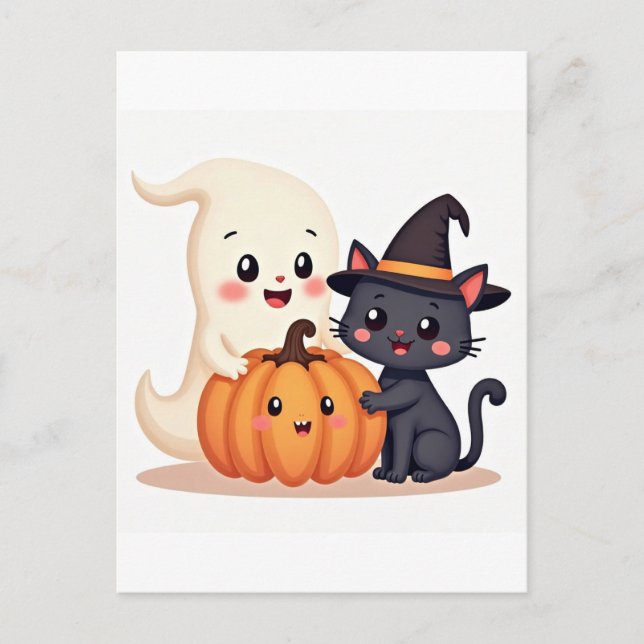 Cute Halloween Squad | Tote Bag Postcard (Front)