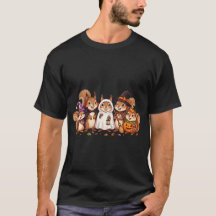 Cute Halloween Squirrels Gathering