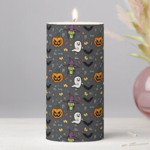 Cute Halloween Theme Pillar Candle