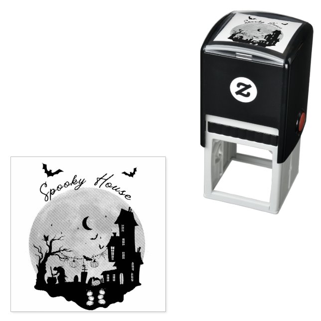 Cute Halloween Theme Self-inking Stamp (In Situ)