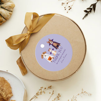 Cute Halloween-themed birthday party favor tags fe