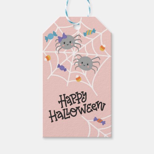 Cute Halloween Treat Tag Pink Halloween Favors Gift Tags