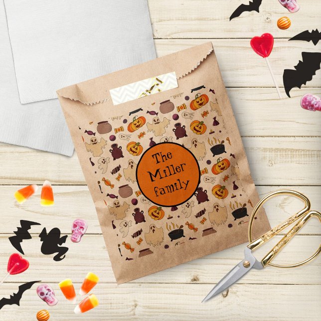 Cute Halloween Trick Or Treat Party Favor Bag (Creator Uploaded)