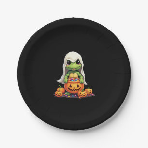 Cute Halloween Turtle Ghost with Candy (1) Paper Plates
