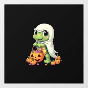 Cute Halloween Turtle Ghost with Candy (4) Wall Decal