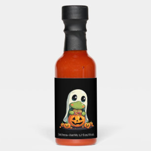 Cute Halloween Turtle Ghost with Candy (5) Hot Sauces