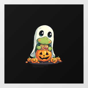 Cute Halloween Turtle Ghost with Candy (5) Wall Decal