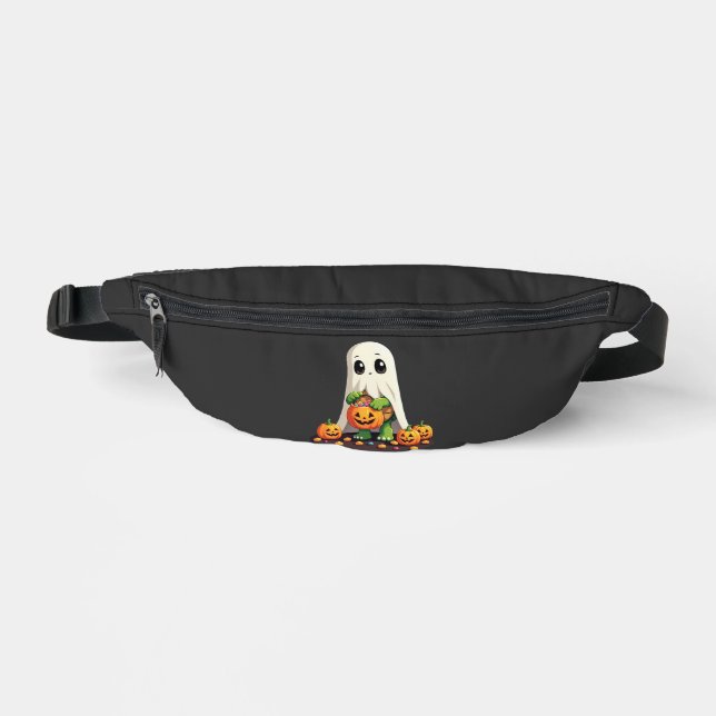 Cute Halloween Turtle Ghost with Candy (6) Fanny Pack (Front)