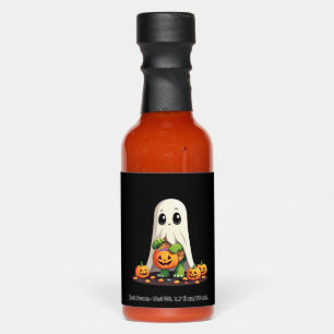 Cute Halloween Turtle Ghost with Candy (6) Hot Sauces