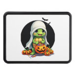 Cute Halloween Turtle Ghost with Candy (7) Hitch Cover
