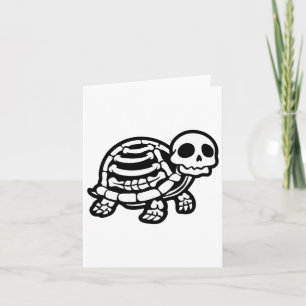 Cute Halloween Turtle Skeleton Tortoise Fossils Ar Card