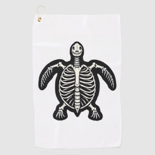 Cute Halloween Turtle Skeleton Tortoise Fossils Ar Golf Towel