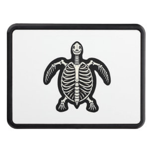 Cute Halloween Turtle Skeleton Tortoise Fossils Ar Hitch Cover