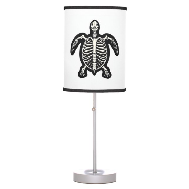 Cute Halloween Turtle Skeleton Tortoise Fossils Ar Table Lamp (Front)