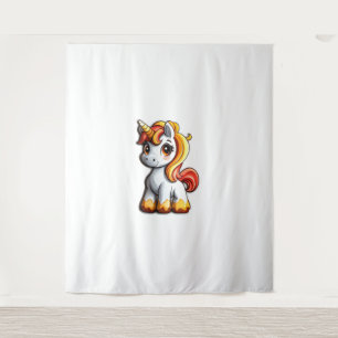 Cute Halloween Unicorn Candy Corn Horn Magical Hor Tapestry