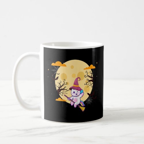 Cute Halloween Unicorn Witch  Coffee Mug