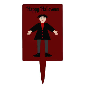 Cute Halloween Vampire Custom Cake Topper