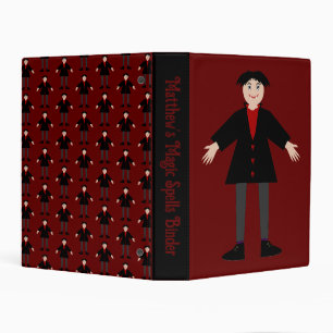 Cute Halloween Vampire Custom Mini Binder