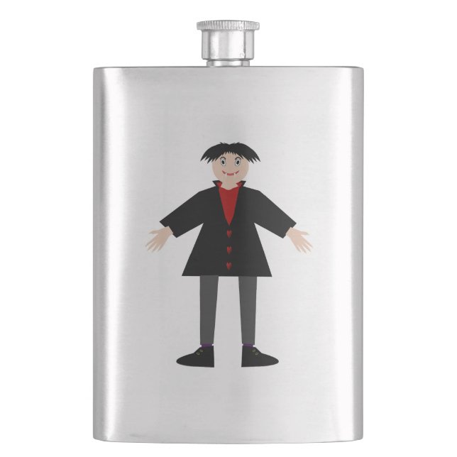 Cute Halloween Vampire Flask (Front)