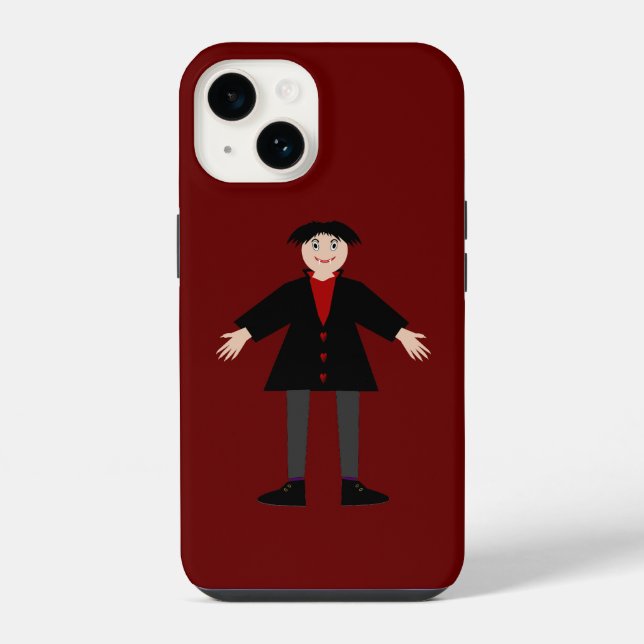 Cute Halloween Vampire Iphone Case (Back)