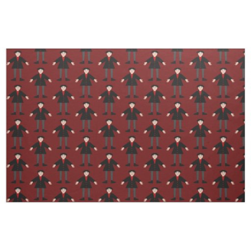 Cute Halloween Vampire Patterned Fabric
