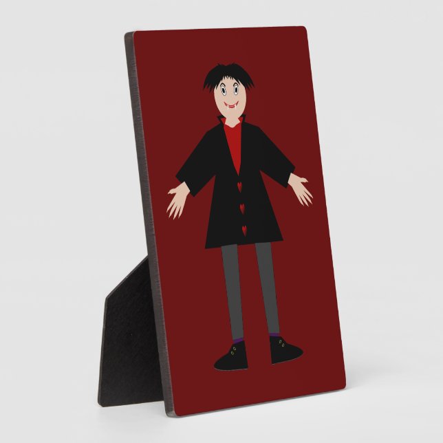 Cute Halloween Vampire Plaque (Side)