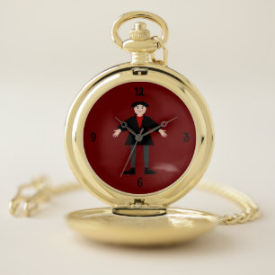 Cute Halloween Vampire Pocket Watch