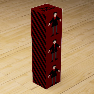 Cute Halloween Vampire Wine Box