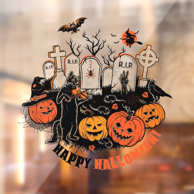 Cute Halloween  Window Cling (Sheet 2)