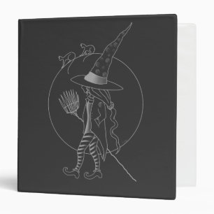 Cute Halloween Witch Binder