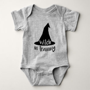 Cute Halloween Witch in Training Baby Bodysuit