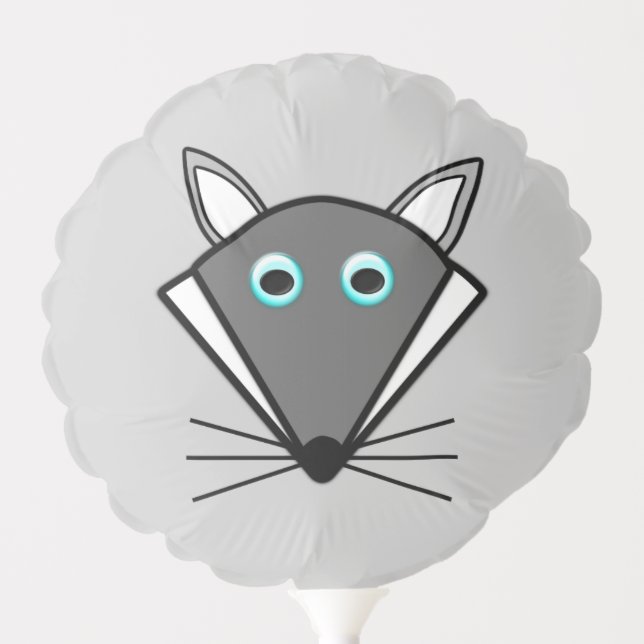 Cute Halloween Wolf Balloon (Front)