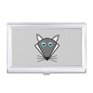 Cute Halloween Wolf Business Card Holder