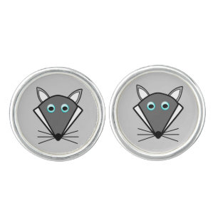 Cute Halloween Wolf Cufflinks