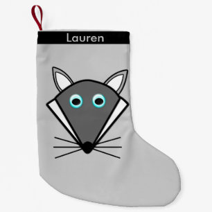 Cute Halloween Wolf Custom Christmas Stocking