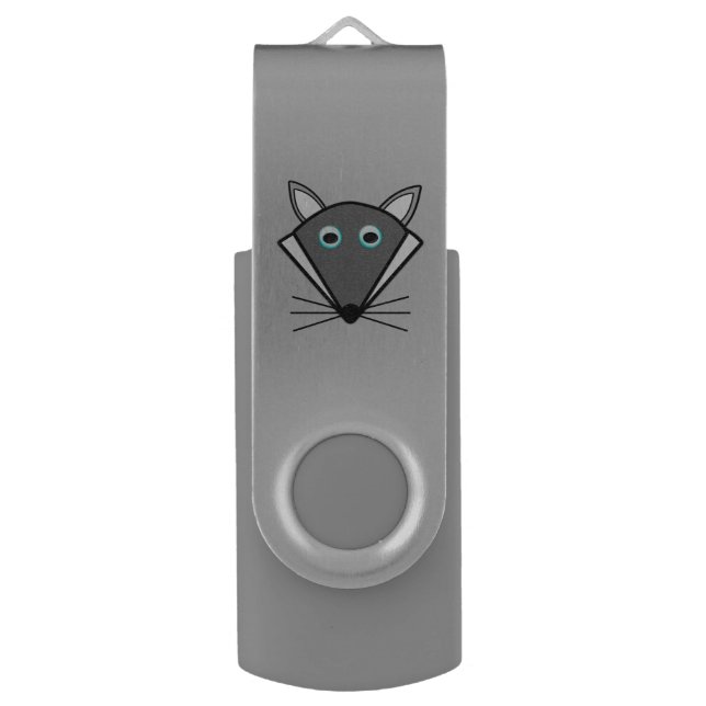 Cute Halloween Wolf Custom USB Drive (Front Vertical)
