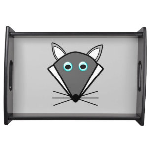 Cute Halloween Wolf Serving Tray