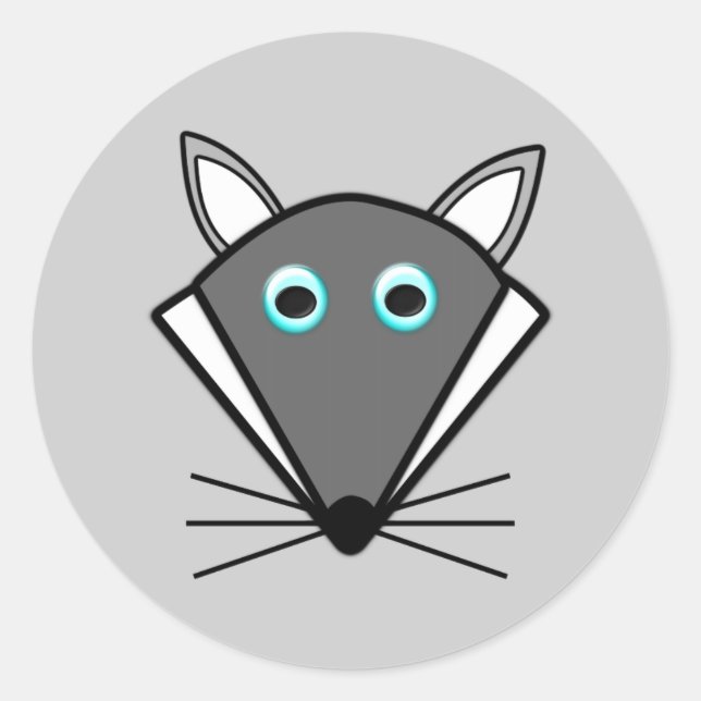 Cute Halloween Wolf Stickers (Front)