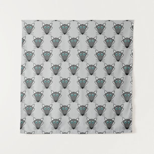 Cute Halloween Wolf Tapestry